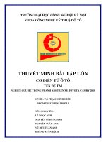 ĐỒ ÁN NGHIÊN CỨU HỆ THỐNG PHANH ABS TRÊN XE TOYOTA CAMRY 2018 - Kèm File CAD