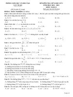 110 Đề Kiểm Tra Giữa Kì 1 Toán 9 (2022- 2023).Doc