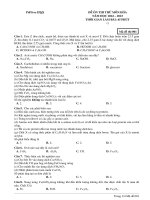 Đề ôn thi thử môn hóa  (301)