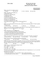 Đề ôn thi thử môn hóa   (600)