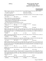 Đề ôn thi thử môn hóa  (985)