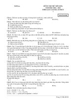 Đề ôn thi thử môn hóa  (831)
