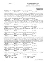 Đề ôn thi thử môn hóa  (786)