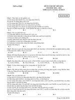 Đề ôn thi thử môn hóa  (261)