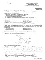 Đề ôn thi thử môn hóa  (960)