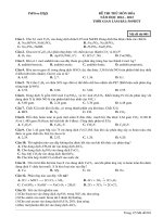 Đề ôn thi thử môn hóa   (854)