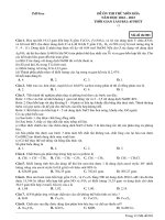 Đề ôn thi thử môn hóa  (638)