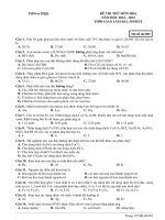 Đề ôn thi thử môn hóa   (533)