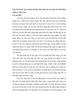 Đề tài tốt nghiệp môi trường lâp kế hoạch quy hoạch du lịch sinh thái cho các khu bảo tồn thiên nhiên ở việt nam