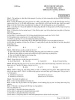 Đề ôn thi thử môn hóa  (958)