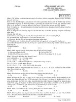 Đề ôn thi thử môn hóa  (986)