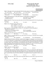 Đề ôn thi thử môn hóa  (45)
