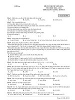 Đề ôn thi thử môn hóa  (900)