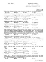 Đề ôn thi thử môn hóa   (616)