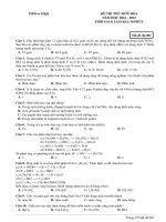 Đề ôn thi thử môn hóa   (714)