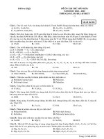 Đề ôn thi thử môn hóa  (271)