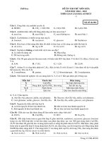 Đề ôn thi thử môn hóa  (833)