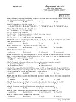Đề ôn thi thử môn hóa  (31)