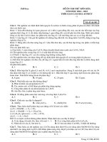 Đề ôn thi thử môn hóa  (821)