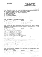 Đề ôn thi thử môn hóa   (538)