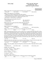Đề ôn thi thử môn hóa  (33)
