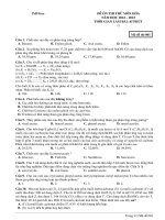 Đề ôn thi thử môn hóa  (968)