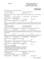 Đề ôn thi thử môn hóa  (988)
