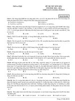Đề ôn thi thử môn hóa   (655)