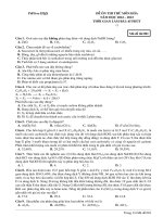 Đề ôn thi thử môn hóa  (276)