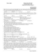 Đề ôn thi thử môn hóa   (674)