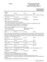 Đề ôn thi thử môn hóa  (966)