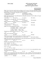 Đề ôn thi thử môn hóa  (171)
