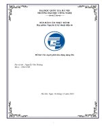 Báo cáo thực hành học phần nguyên lý kỹ thuật điện từ đề bài các mạch phát dao động dạng sin