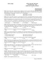 Đề ôn thi thử môn hóa  (446)