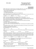 Đề ôn thi thử môn hóa  (254)