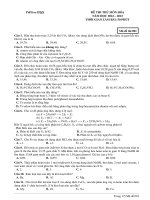 Đề ôn thi thử môn hóa   (672)