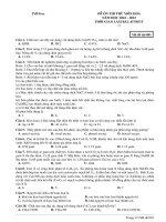 Đề ôn thi thử môn hóa  (901)