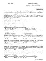 Đề ôn thi thử môn hóa   (645)