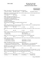 Đề ôn thi thử môn hóa   (802)
