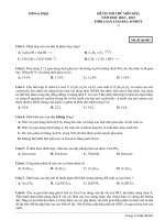 Đề ôn thi thử môn hóa  (166)