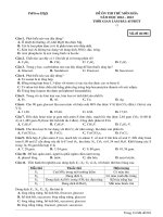 Đề ôn thi thử môn hóa  (420)