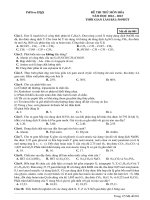 Đề ôn thi thử môn hóa   (721)