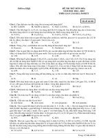 Đề ôn thi thử môn hóa   (809)