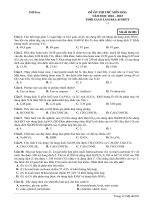 Đề ôn thi thử môn hóa  (973)