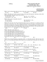 Đề ôn thi thử môn hóa  (974)