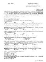 Đề ôn thi thử môn hóa   (750)