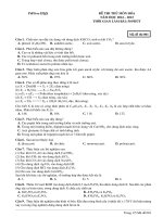 Đề ôn thi thử môn hóa   (707)