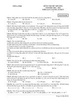 Đề ôn thi thử môn hóa  (312)