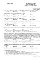 Đề ôn thi thử môn hóa   (876)