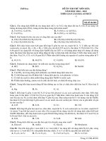 Đề ôn thi thử môn hóa  (981)